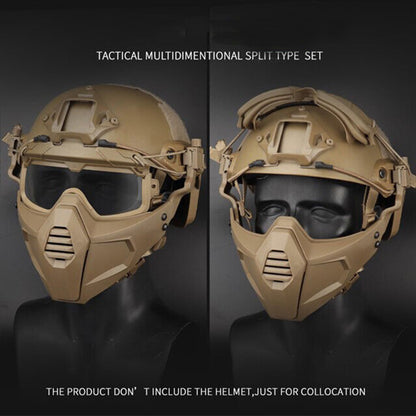 SINAIRSOFT Tactical Half Fask Mask & Goggle Set Protective Mask