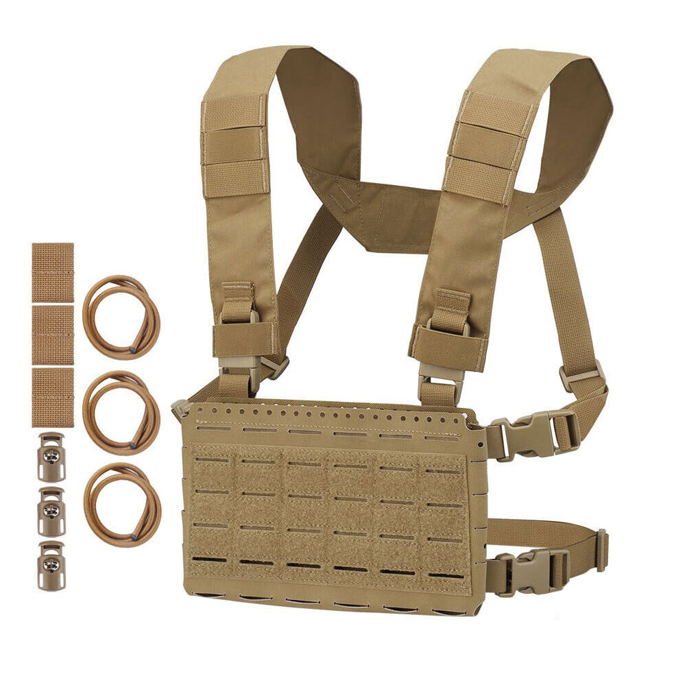 SINAIRSOFT Tactical Chest Rig Vest MK5 Micro Fight Chassis MOLLE Carrier 5.56 Mag Pouch