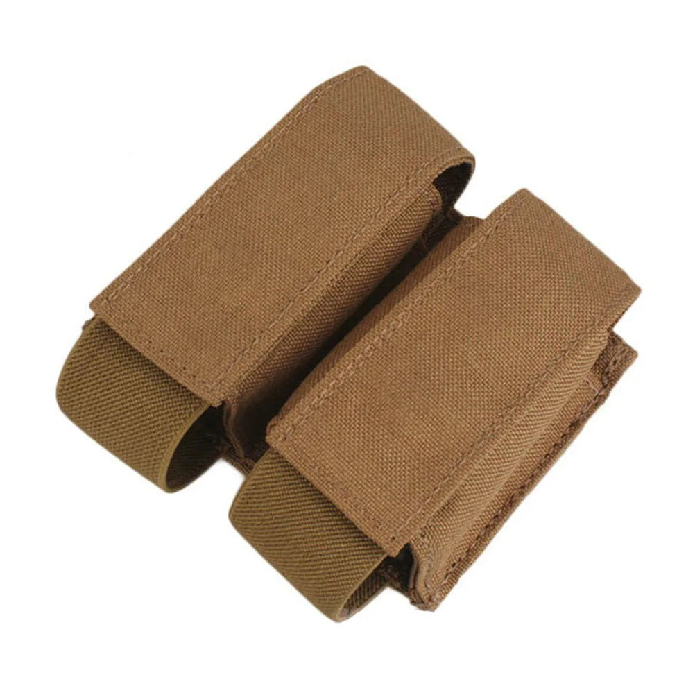 EMERSONGEAR Tactical Double Grenade Pouch 40mm MOLLE 9mm Magazine Bag