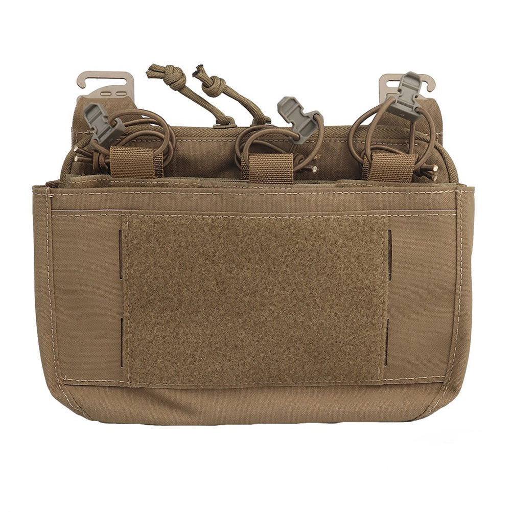 SINAIRSOFT Tactical G-hook DOPE Front Flap Pouch Triple Mag Pack MOLLE Panel Chest Rig Bag