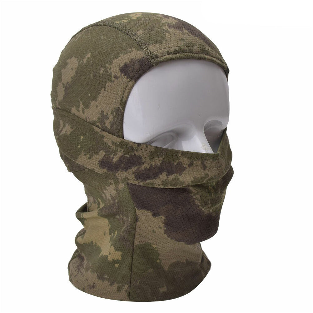 SINAIRSOFT Tactical Camo Full Hat Face Mask Neck Scarf Windproof Cycling Protect