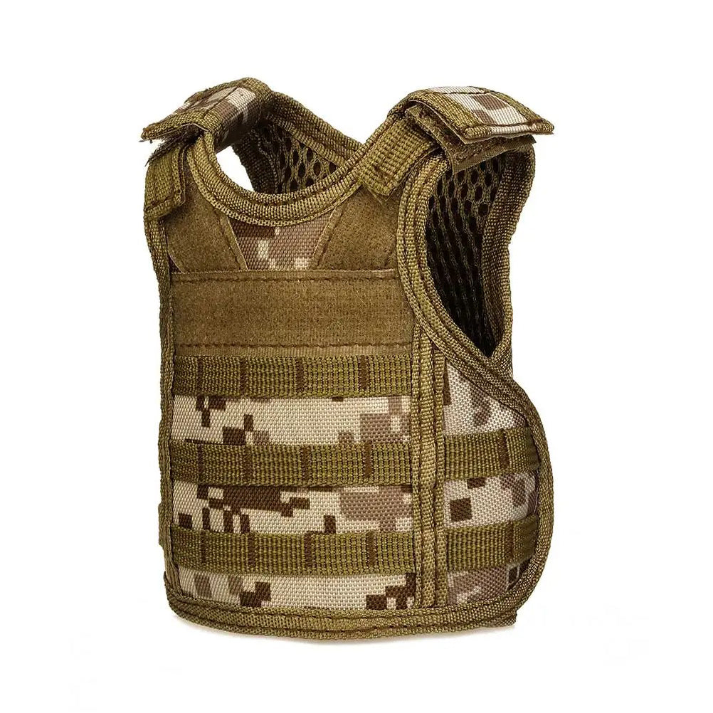 SINAIRSOFT Tactical Beer Bottle vest Cover Mini Miniature Molle Vest
