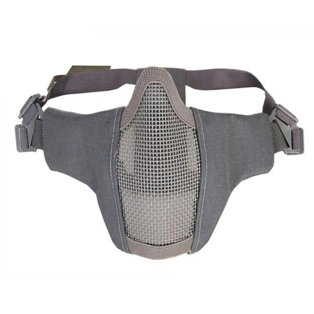 SINAIRSOFT Tactical Airsoft Mask Metal Mesh Half Face Paintball Hunting Mask