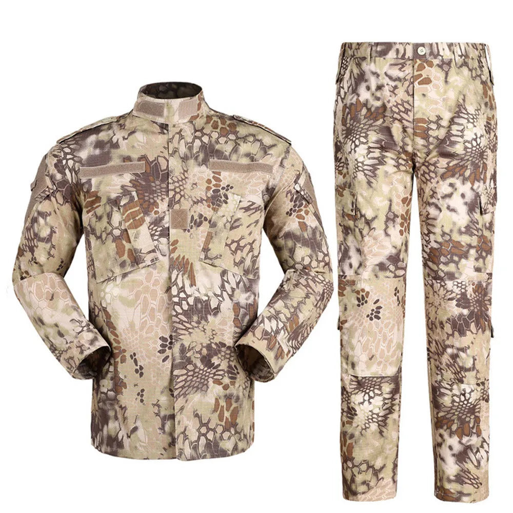 SINAIRSOFT Men'S Tactical BDU Combat Uniform Hunting Clothes Suit  Shirt&Pant