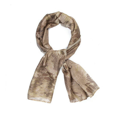 SINAIRSOFT Tactical Camo Mesh Wrap Hood Neck Scarf Sniper Face Veil Mask
