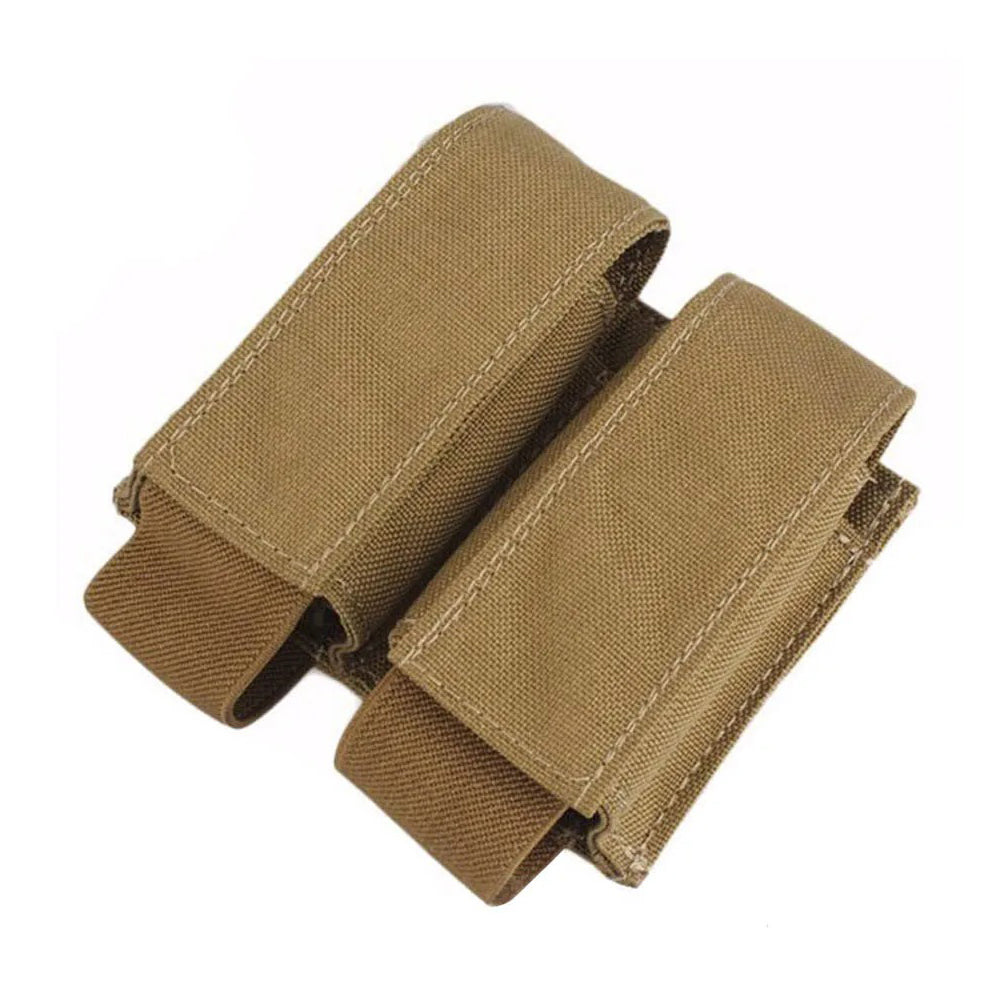 EMERSONGEAR Tactical Double Grenade Pouch 40mm MOLLE 9mm Magazine Bag