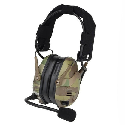 SINAIRSOF Tactical Electronic Headset Bluetooth Silicone Earmuffs Shooting