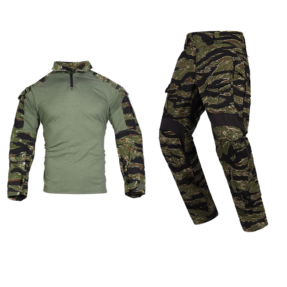 EMERSONGEAR Tactical G3 Combat Suit Shirt Pants With Knee Pads TS