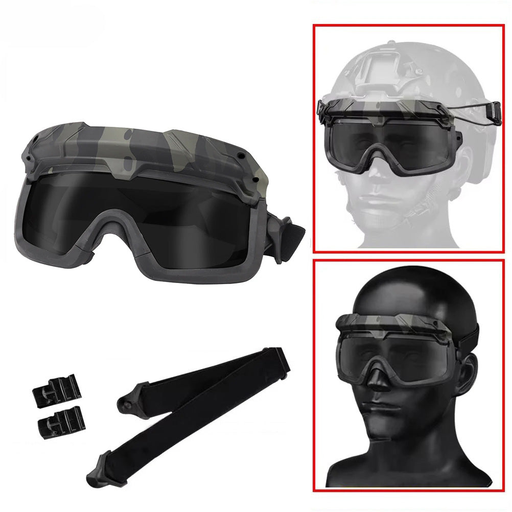 SINAIRSOFT Tactical Helmet Safety Goggles  Hunting Protective Glasses