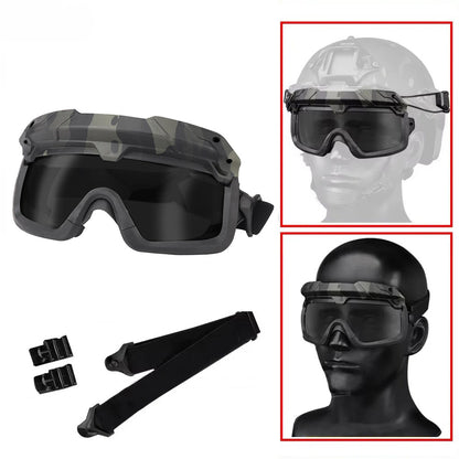 SINAIRSOFT Tactical Helmet Safety Goggles  Hunting Protective Glasses