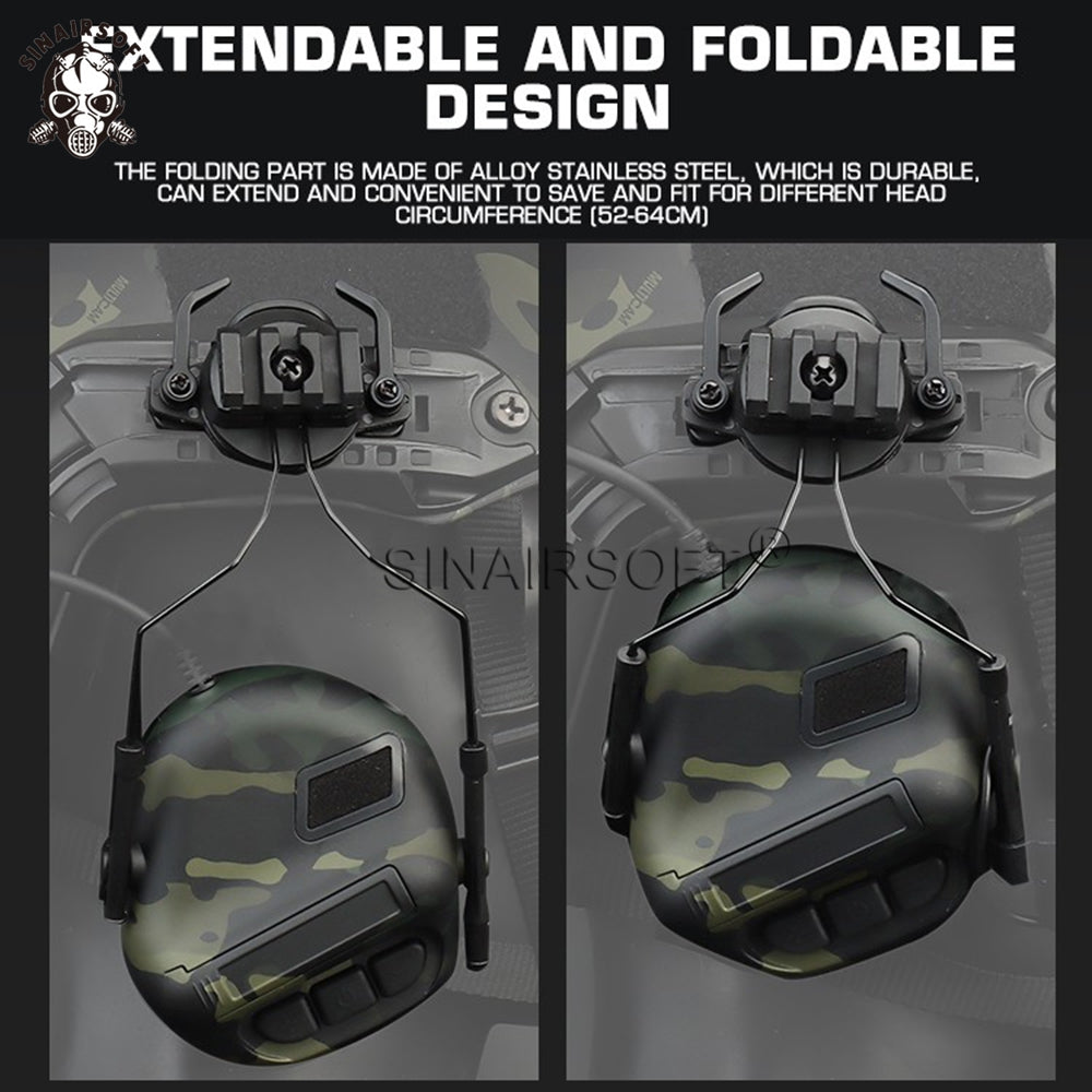 SINAIRSOFT Tactical Headset Hunting Headphone Communication earphone For Helmet