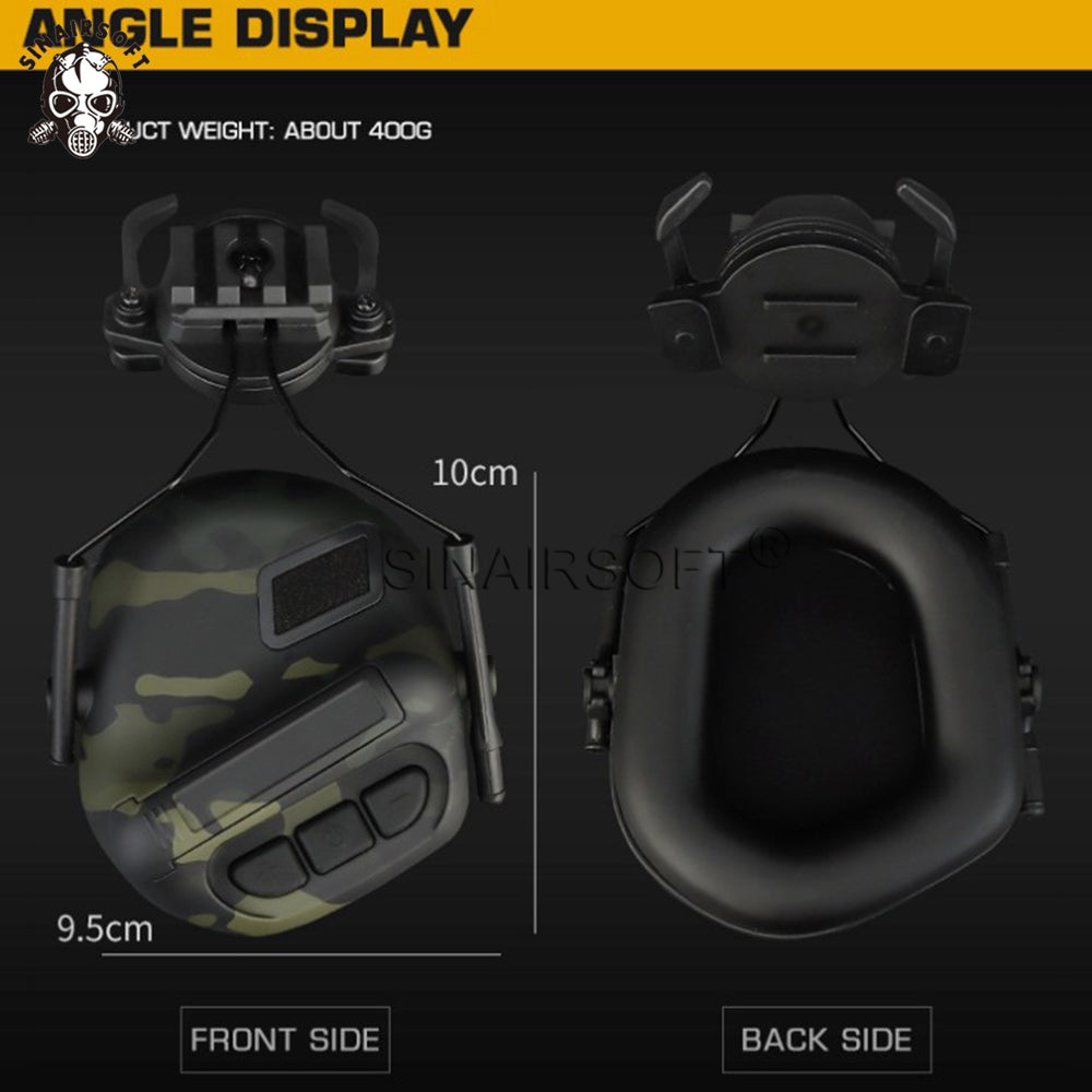 SINAIRSOFT Tactical Headset Hunting Headphone Communication earphone For Helmet