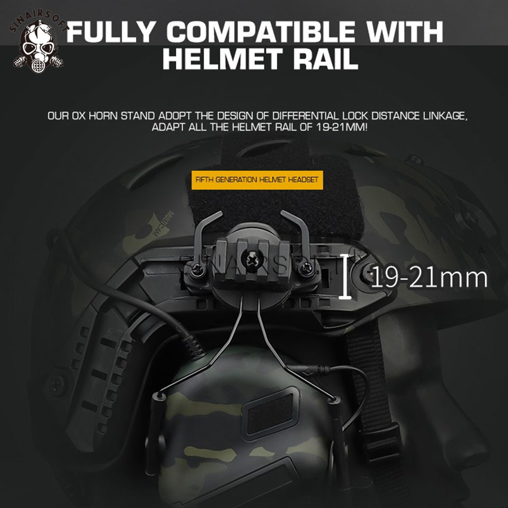 SINAIRSOFT Tactical Headset Hunting Headphone Communication earphone For Helmet