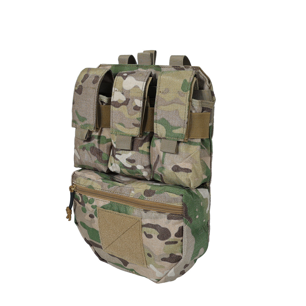 SINAIRSOFT Tactical Assault Back Panel Bag MOLLE Ammo Plate Carrier Pouch For Hunting Vest