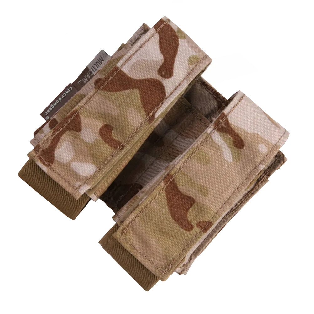 EMERSONGEAR Tactical Double Grenade Pouch 40mm MOLLE 9mm Magazine Bag