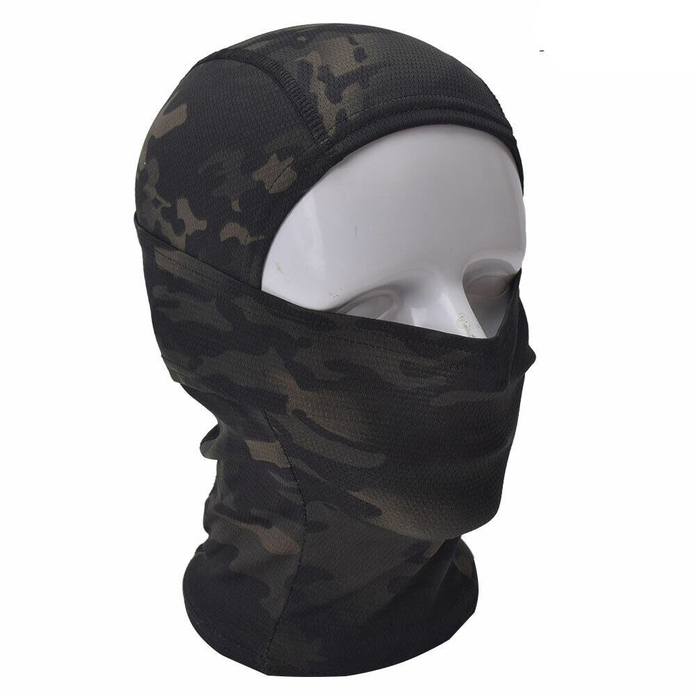 SINAIRSOFT Tactical Camo Full Hat Face Mask Neck Scarf Windproof Cycling Protect