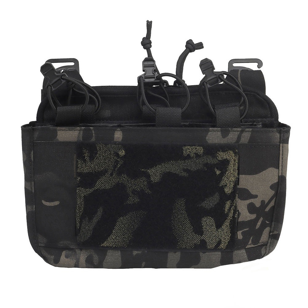 SINAIRSOFT Tactical G-hook DOPE Front Flap Pouch Triple Mag Pack MOLLE Panel Chest Rig Bag