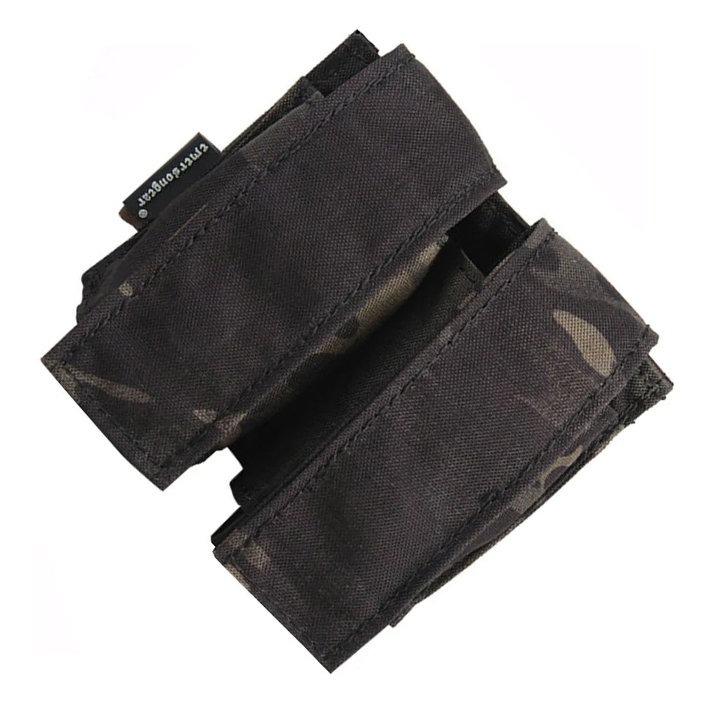EMERSONGEAR Tactical Double Grenade Pouch 40mm MOLLE 9mm Magazine Bag