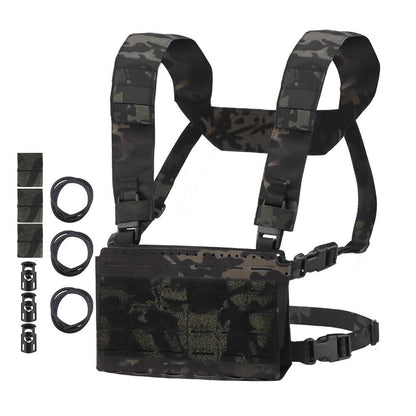 SINAIRSOFT Tactical Chest Rig Vest MK5 Micro Fight Chassis MOLLE Carrier 5.56 Mag Pouch