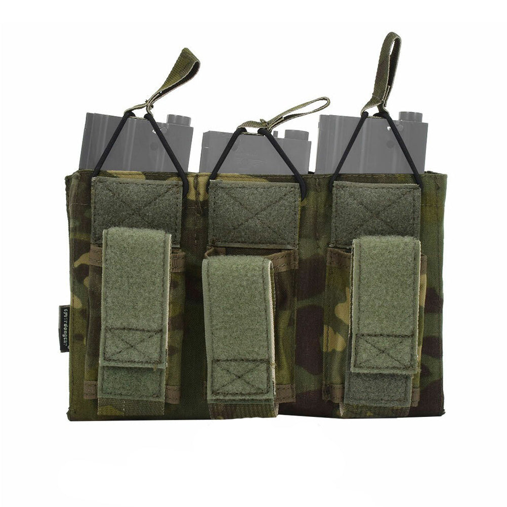 EMERSONGEAR Tactical Triple Open Top Molle Magazine Pouch