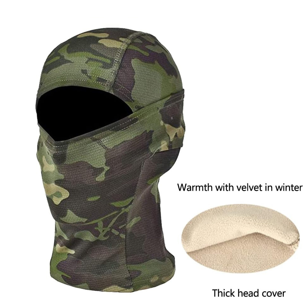 SINAIRSOFT Tactical Camouflage Full Face Mask Hunting Hood Headwear Thermal Hats