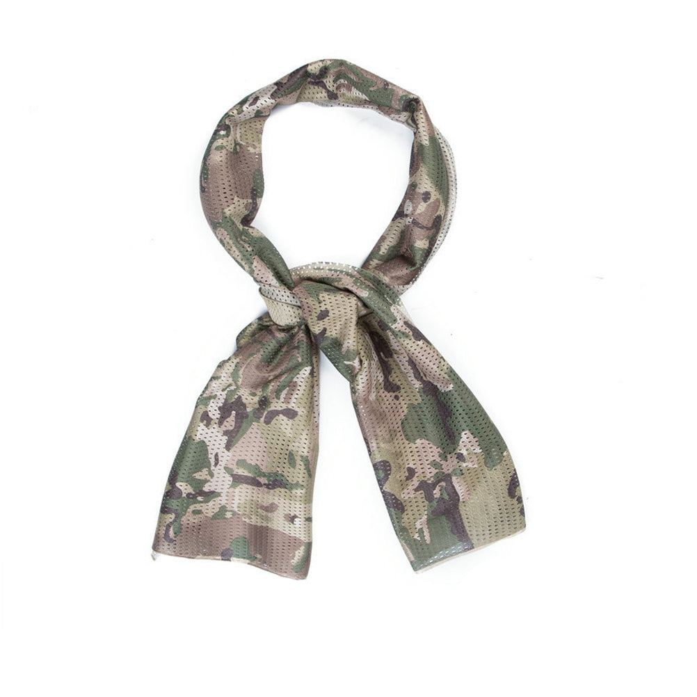 SINAIRSOFT Tactical Camo Mesh Wrap Hood Neck Scarf Sniper Face Veil Mask
