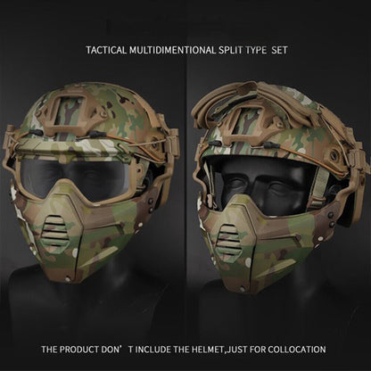SINAIRSOFT Tactical Half Fask Mask & Goggle Set Protective Mask