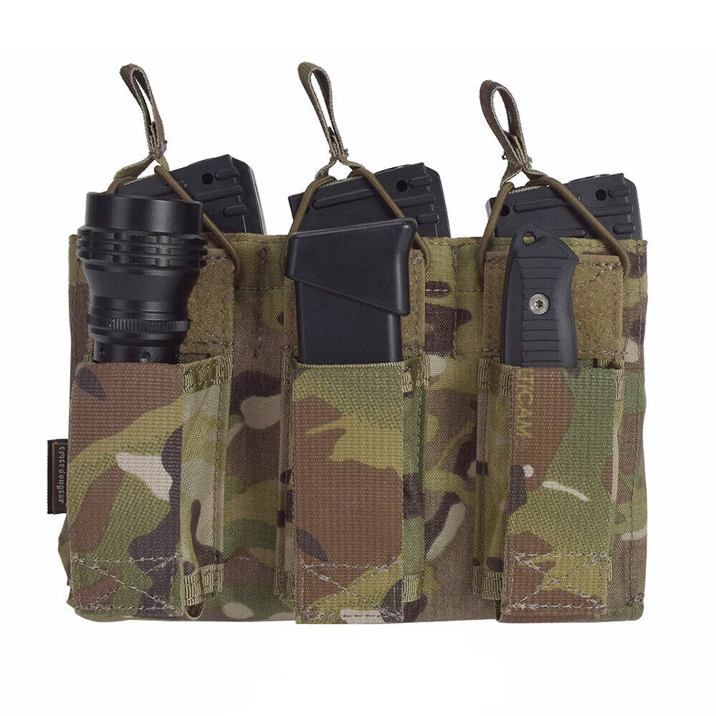 EMERSONGEAR Tactical Triple Open Top Molle Magazine Pouch