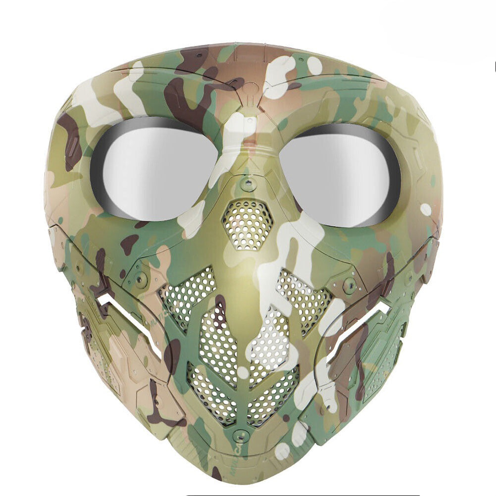 SINAIRSOFT Tactical Lurker Skull Mask Full Face Airsoft CS Protective Mask