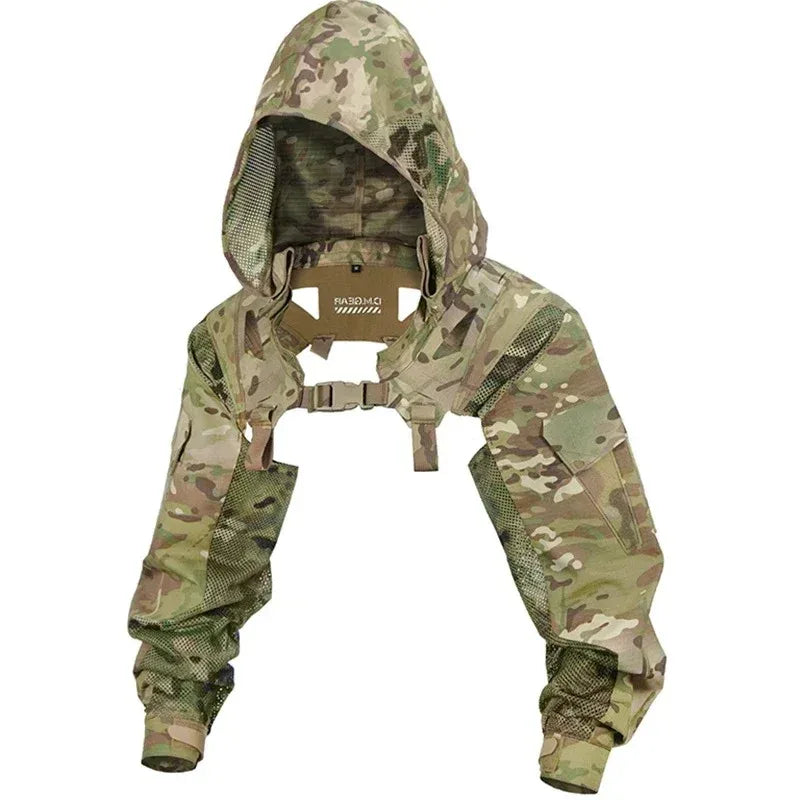 SINAIRSOFT Tactical Breathable Functional Hooded Sleeve Coat