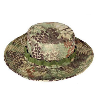 SINAIRSOFT Tactical Boonie Hat Camo Bucket Wide Brim Sun Fishing Bush Booney Cap