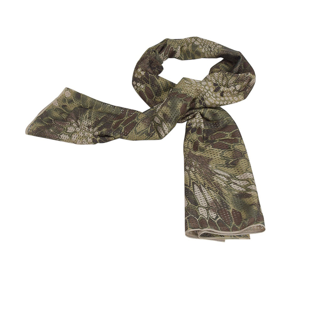 SINAIRSOFT Tactical Camo Mesh Wrap Hood Neck Scarf Sniper Face Veil Mask