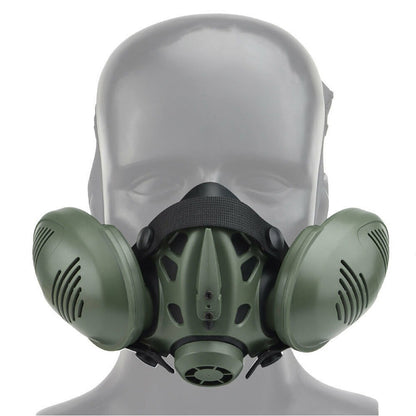 SINAIRSOFT Tactical Protect Half Face Mask Bilateral Respirator Facepiece
