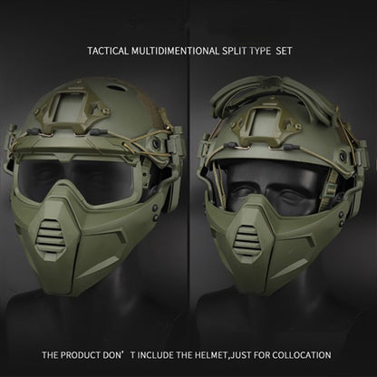 SINAIRSOFT Tactical Half Fask Mask & Goggle Set Protective Mask