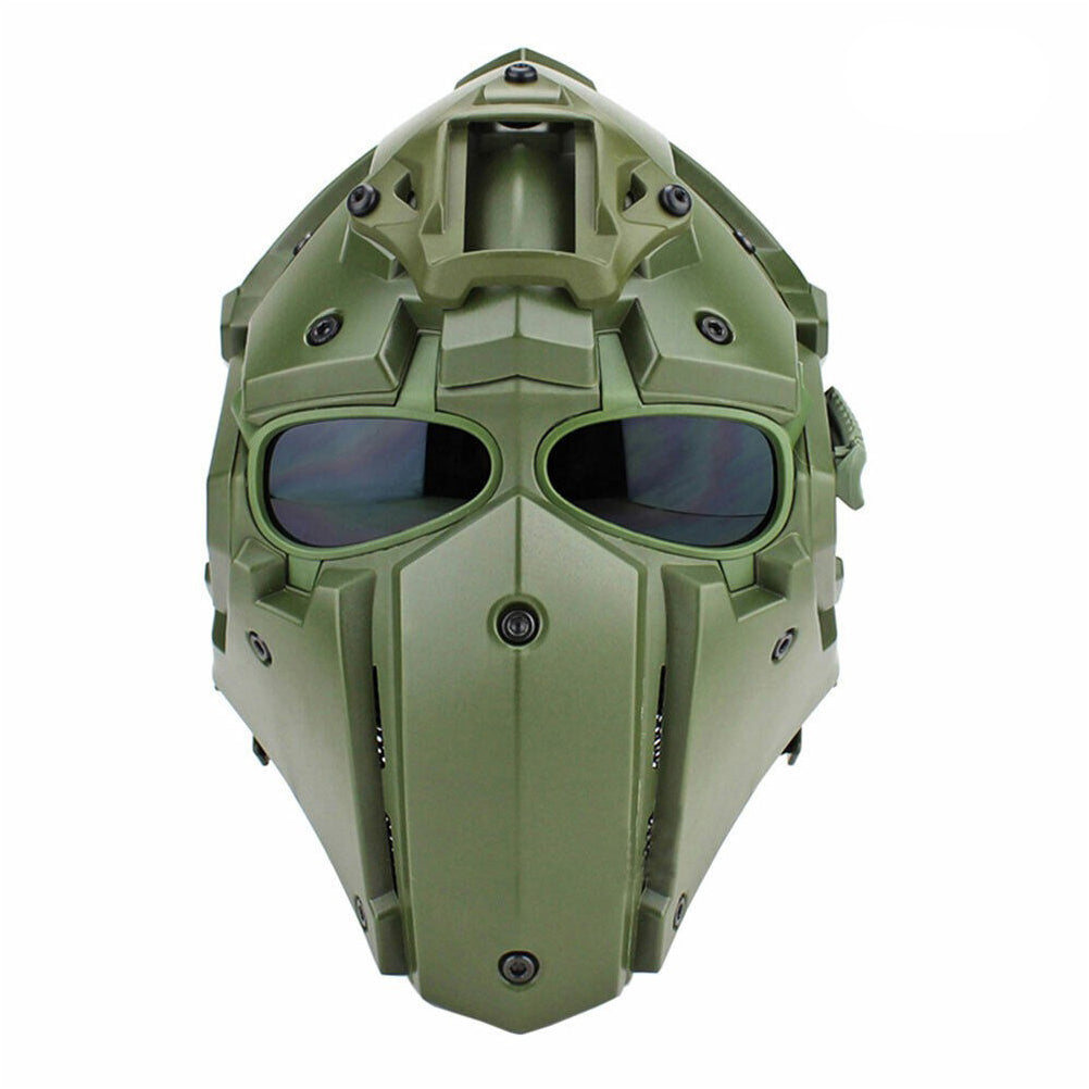 SINAIRSOFT Tactical G4 Full Face Helmet Mask + Goggles Airsoft Paintball CF CS Game