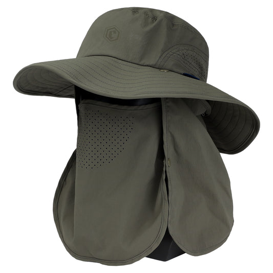 EMERSONGEAR BlueLabel Frillnecks Hat Detachable Face Mask Back Panel Cap