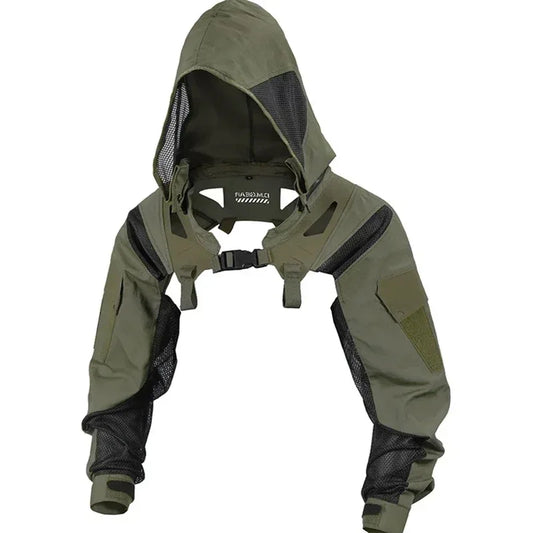 SINAIRSOFT Tactical Breathable Functional Hooded Sleeve Coat