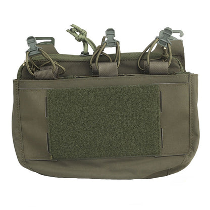 SINAIRSOFT Tactical G-hook DOPE Front Flap Pouch Triple Mag Pack MOLLE Panel Chest Rig Bag
