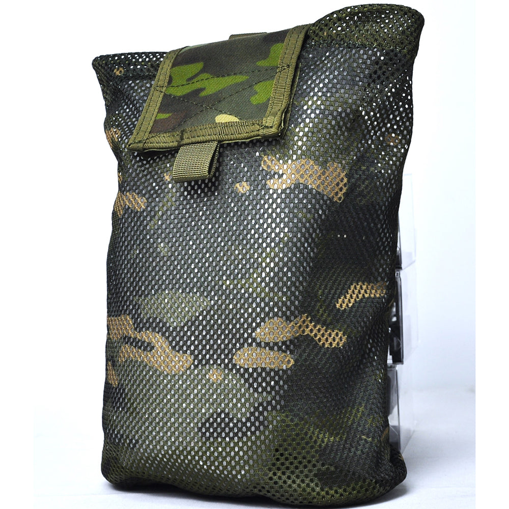 SINAIRSOFT Tactical Mesh Mag Drop Pouch Recycling MOLLE Foldable Magazine bag
