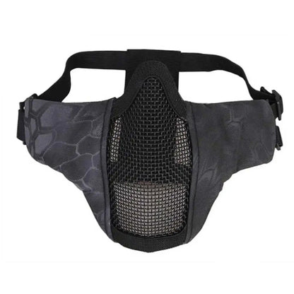 SINAIRSOFT Tactical Airsoft Mask Metal Mesh Half Face Paintball Hunting Mask