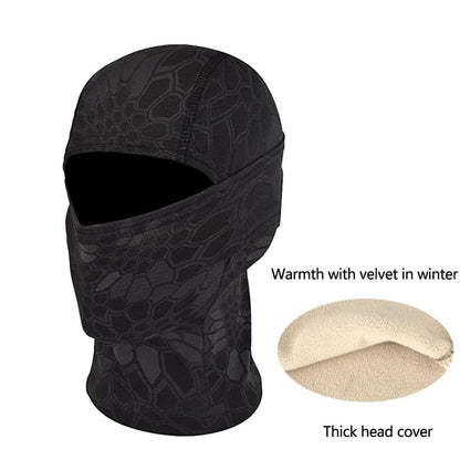 SINAIRSOFT Tactical Camouflage Full Face Mask Hunting Hood Headwear Thermal Hats