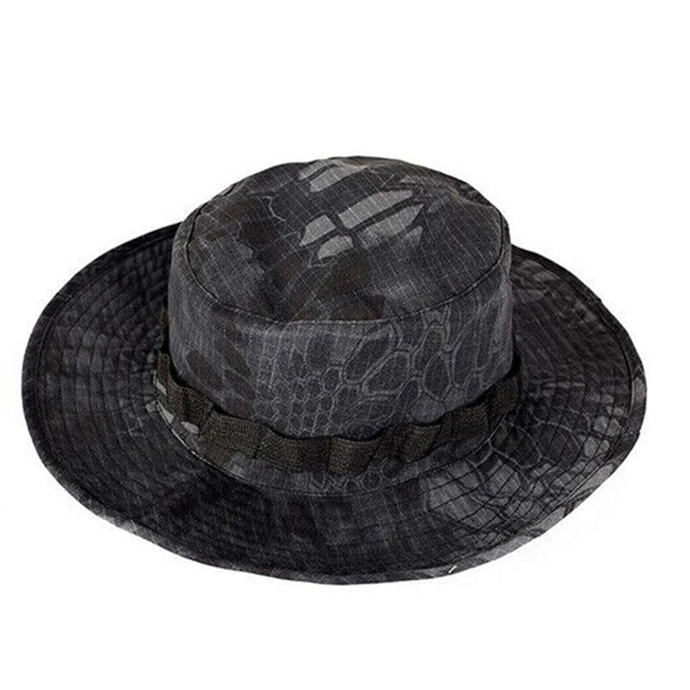 SINAIRSOFT Tactical Boonie Hat Camo Bucket Wide Brim Sun Fishing Bush Booney Cap