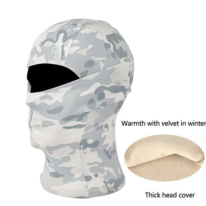 SINAIRSOFT Tactical Camouflage Full Face Mask Hunting Hood Headwear Thermal Hats
