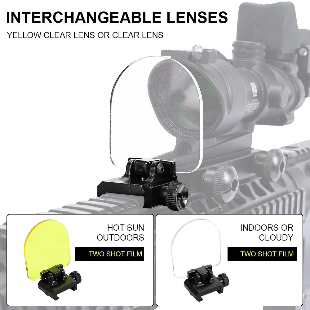 SINAIRSOFT Airsoft Rifle Scope Red Dot Sight Lens Cover Protector Shield Board