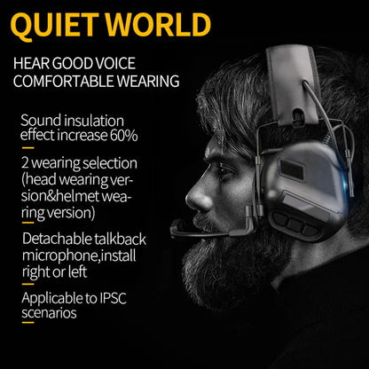 SINAIRSOFT New Tactical Headset Pickup Noise Cancelling Headphones Communication Earphone