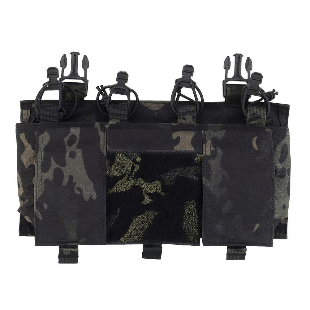 SINAIRSOFT Tactical Magazine Pouch Open Top 5.56 Rifle Mag Holder Vest Front Panel