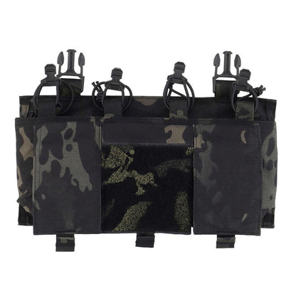 SINAIRSOFT Tactical Magazine Pouch Open Top 5.56 Rifle Mag Holder Vest Front Panel