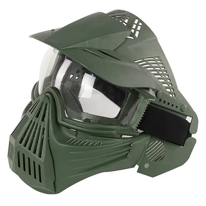 SINAIRSOFT Tactical Full Face Protective Safety Mask CS Helmet W/ Goggles